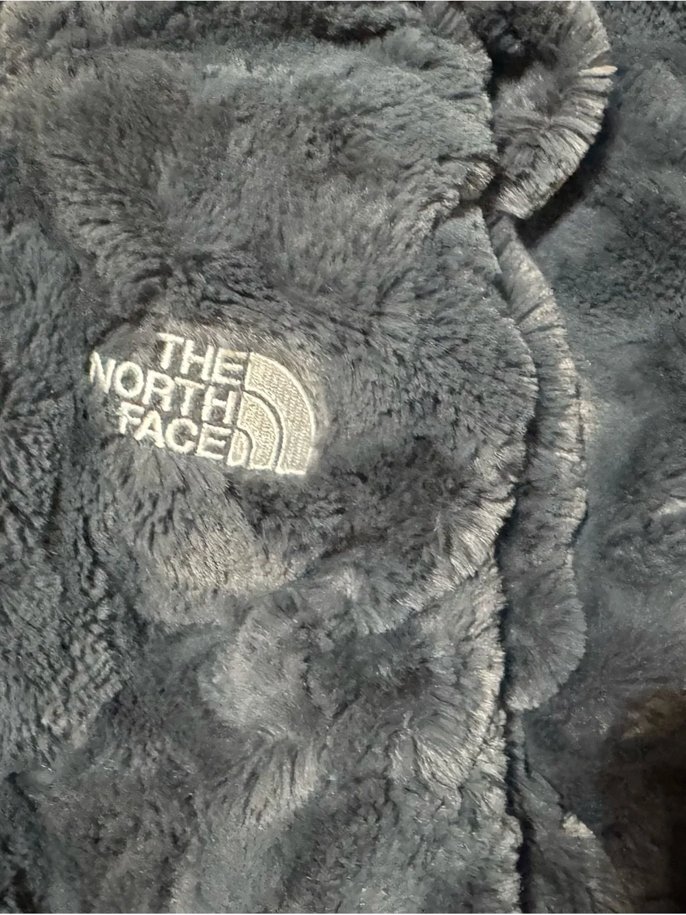 The North Face Kids Black & Gray Leopard-Print Puffer Jacket